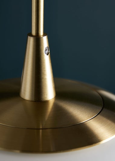 BHS Hol Opal Glass Sphere Pendant Light (100cm x 30cm x 30cm)