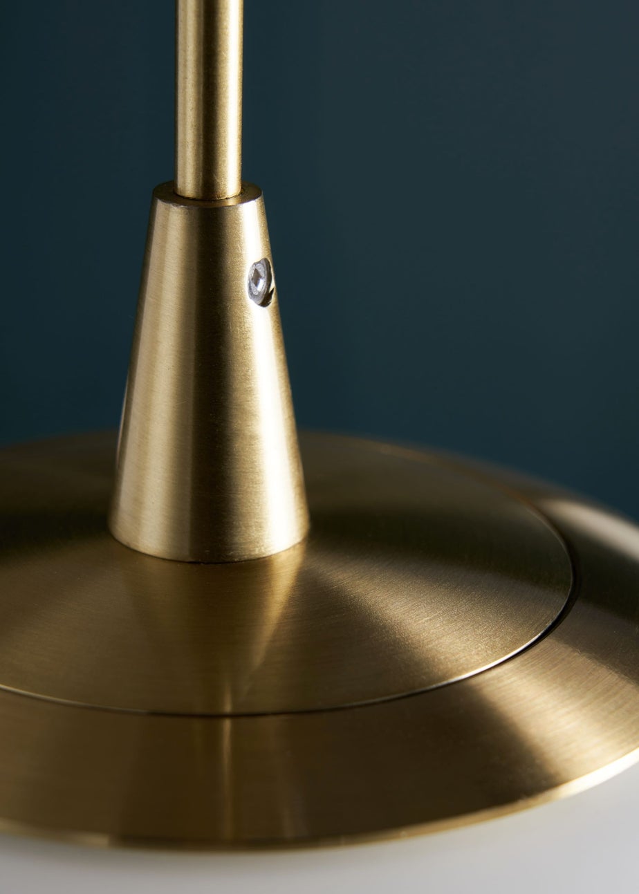 BHS Hol Opal Glass Sphere Pendant Light (100cm x 30cm x 30cm)