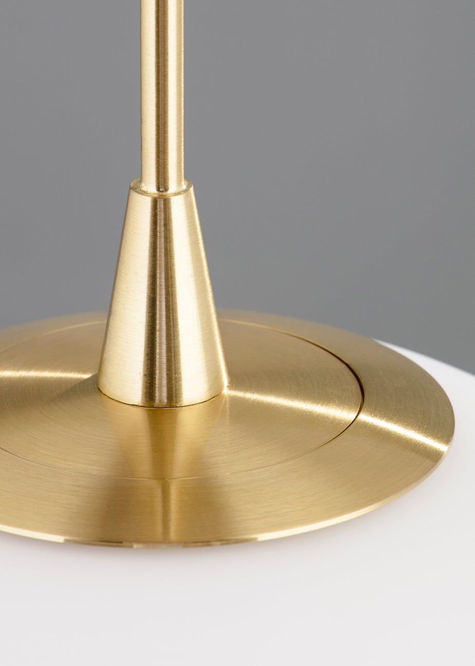 BHS Hol Opal Glass Sphere Pendant Light (100cm x 30cm x 30cm)