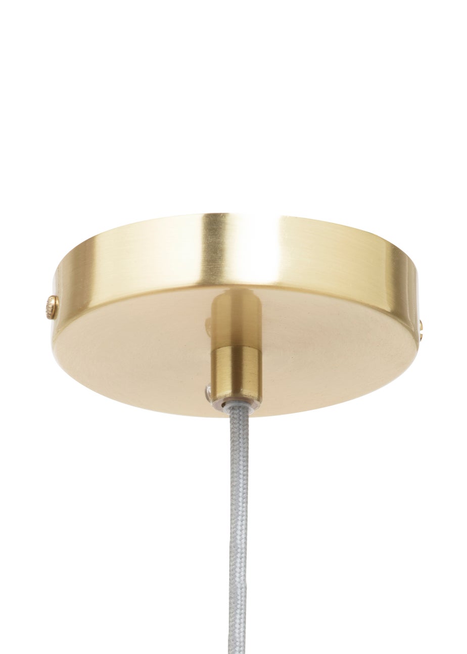 BHS White Plume Feather Ball Pendant Light (112cm x 40cm x 40cm)