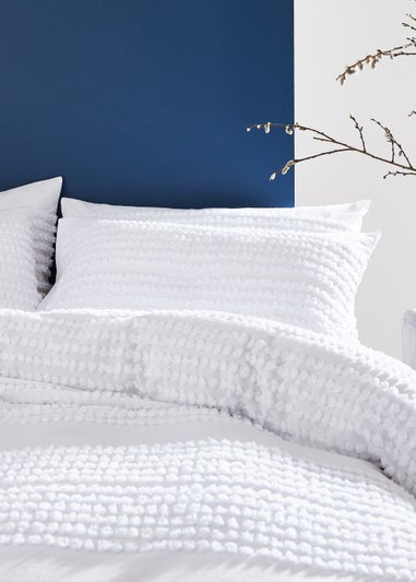 Bianca Fine Linens Malmo Tufted Bands Cotton Duvet Cover