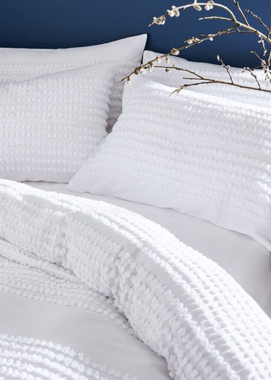 Bianca Fine Linens Malmo Tufted Bands Cotton Duvet Cover