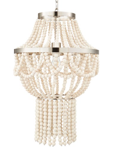 Inlight Clara Wooden Beaded Chandelier (140cm-60cm x 40cm)