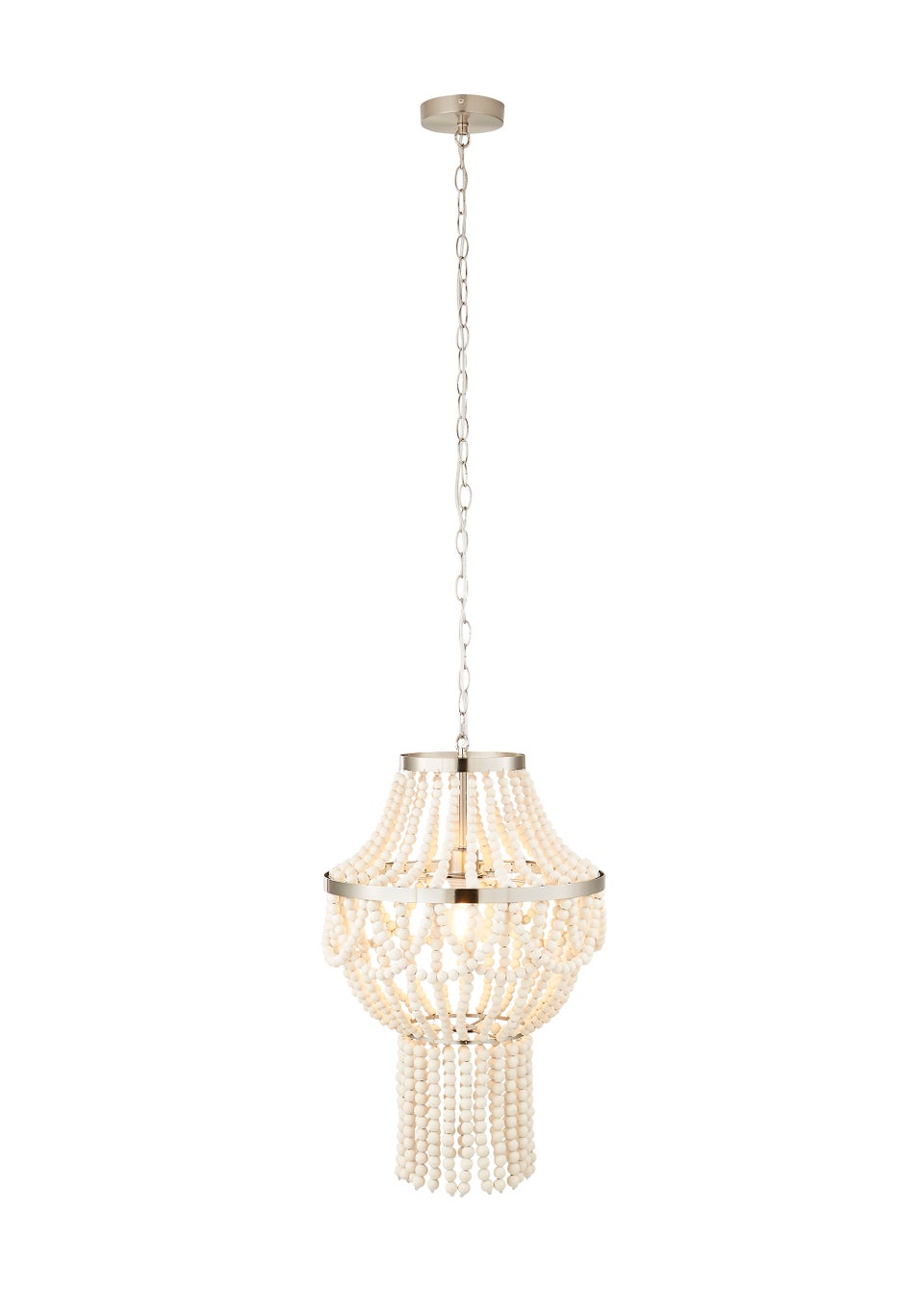 Inlight Clara Wooden Beaded Chandelier (140cm-60cm x 40cm)