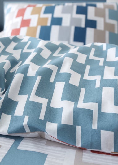 Bianca Fine Linens Dakota Geo Egyptian Cotton Reversible Duvet Cover