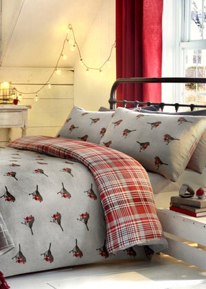 Fusion Christmas Robin Duvet Cover