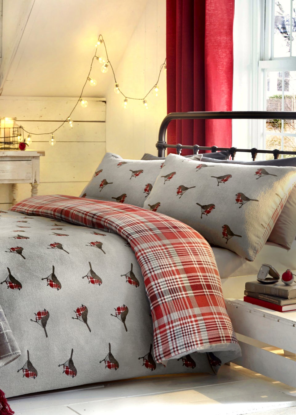 Fusion Christmas Robin Duvet Cover