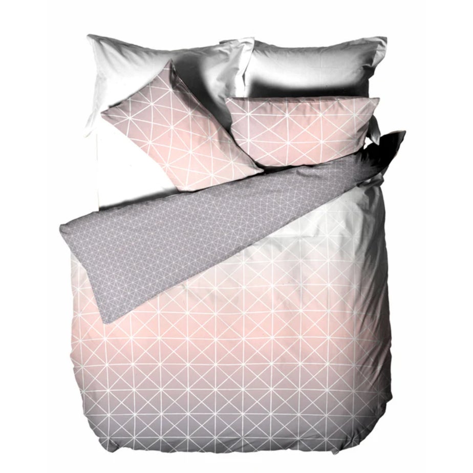 furn. Spectrum Geometric Gradient Duvet Cover Set