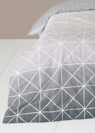 furn. Spectrum Geometric Gradient Duvet Cover Set