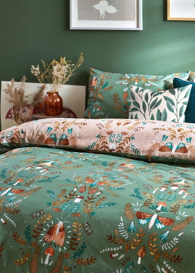 furn. Luna Wood Floral Duvet Cover