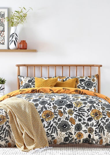 furn. Scandi Poppy Floral Duvet Cover