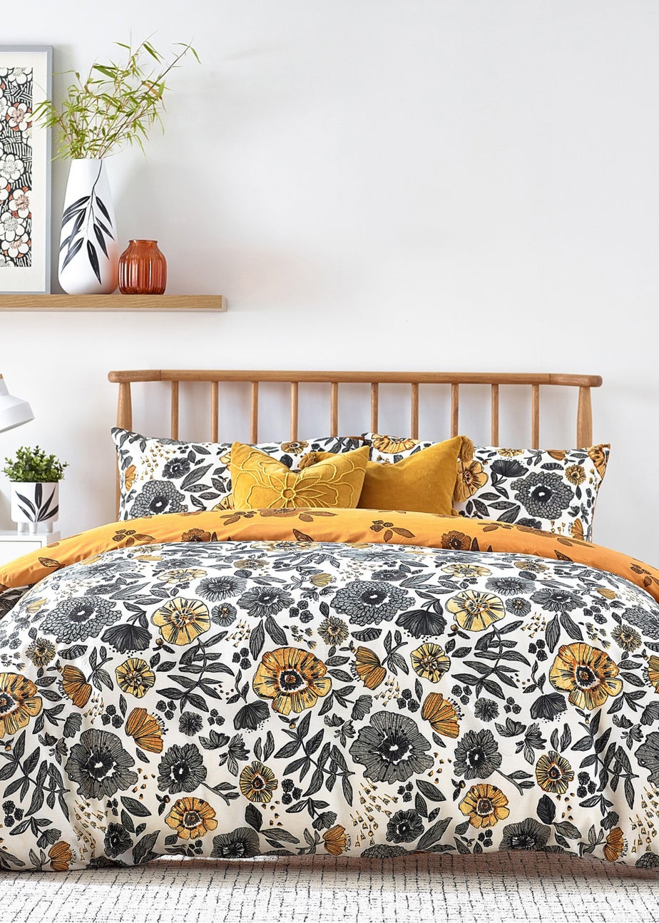 furn. Scandi Poppy Floral Duvet Cover