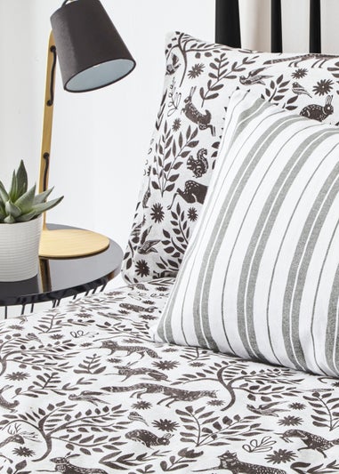 furn. Skandi Woodland 100% Brushed Cotton Duvet Cover