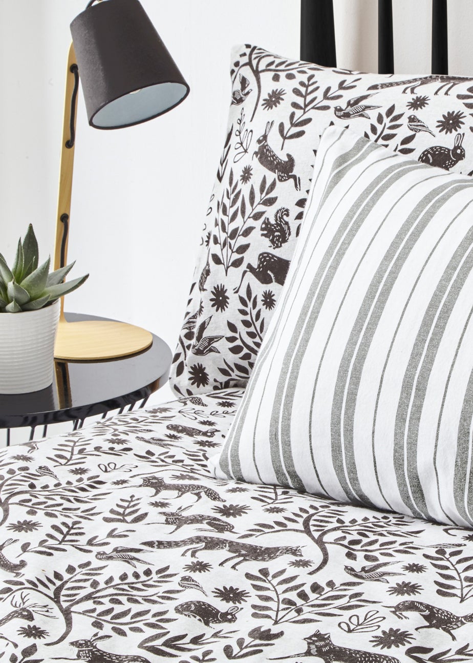 furn. Skandi Woodland 100% Brushed Cotton Duvet Cover
