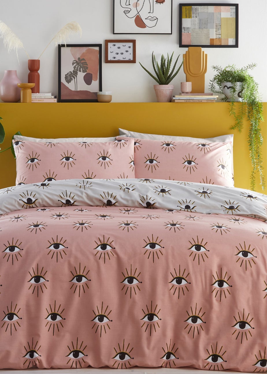 furn. Theia Abstract Eyes Duvet Cover