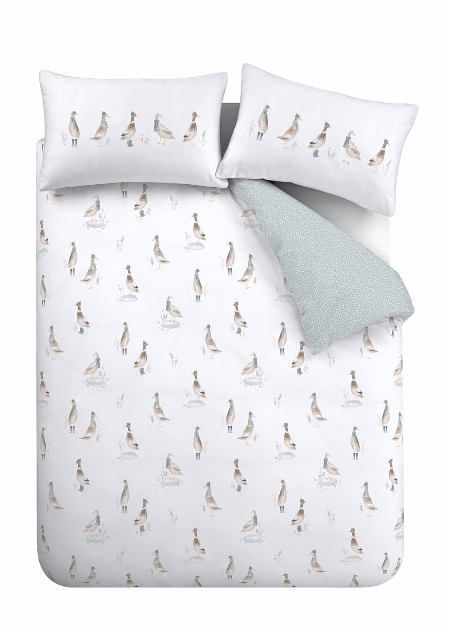 Bianca Fine Linens Dapper Ducks Cotton Reversible Duvet Cover