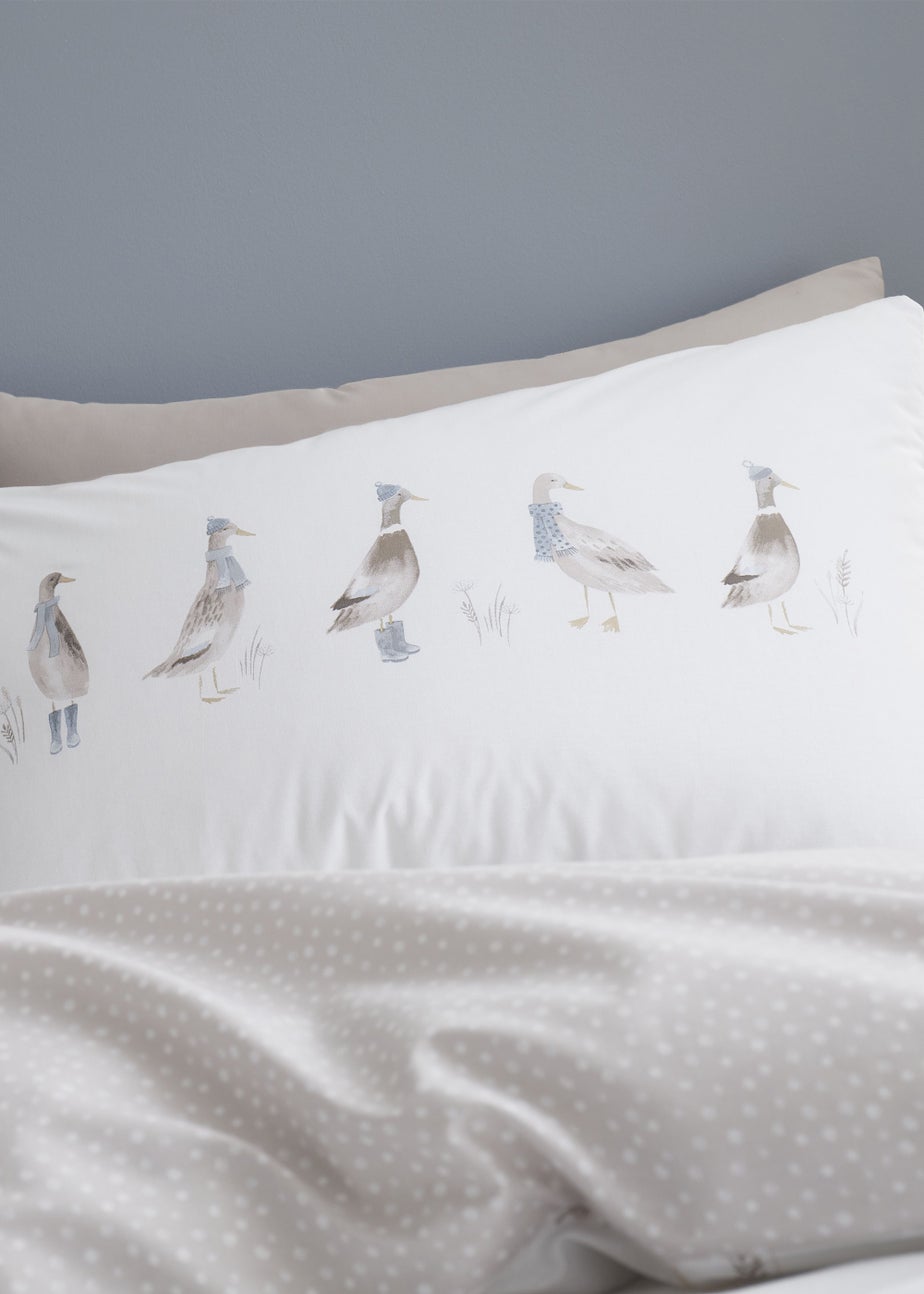 Bianca Fine Linens Dapper Ducks Cotton Reversible Duvet Cover