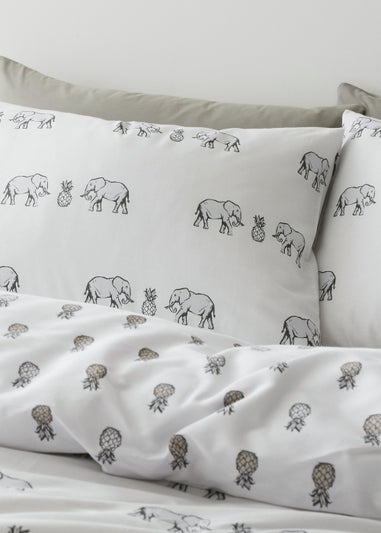 Pineapple Elephant Tembo Cotton Duvet Cover