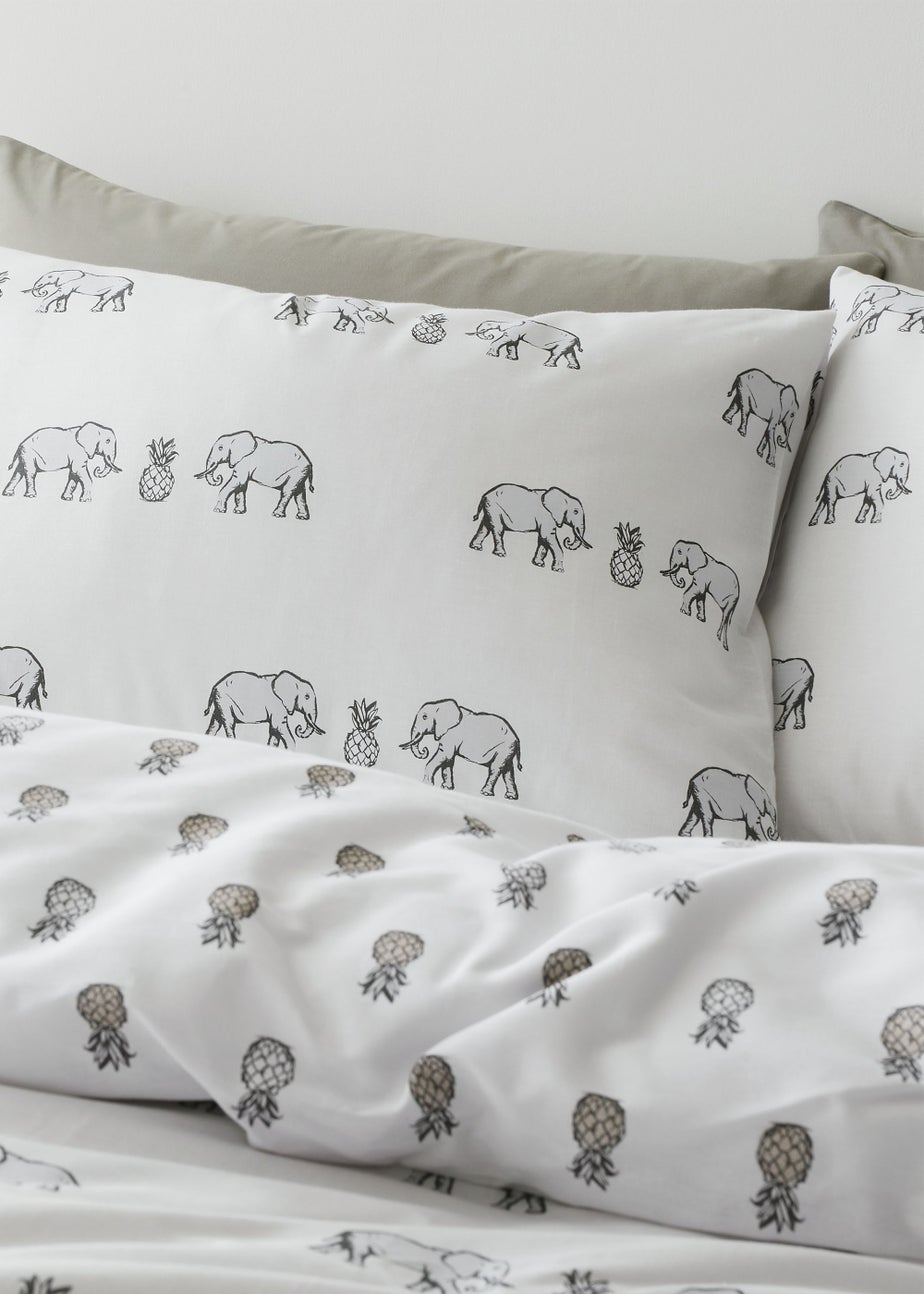 Pineapple Elephant Tembo Cotton Duvet Cover