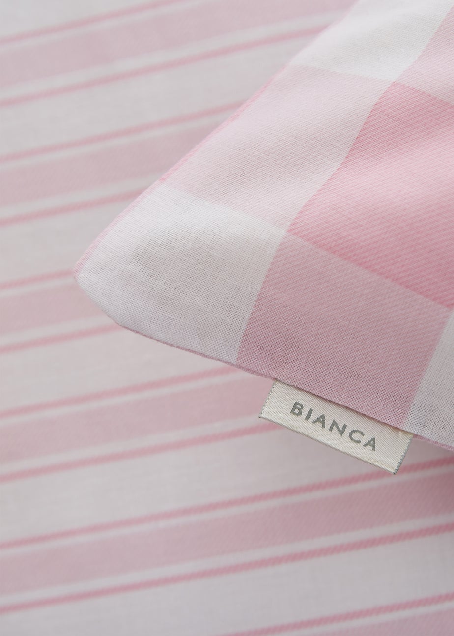 Bianca Fine Linens Check And Stripe Fitted Bed Sheet