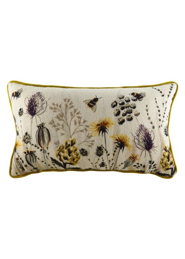 Evans Lichfield Watercolour Meadow Cushion (30cm x 50cm x 8cm)