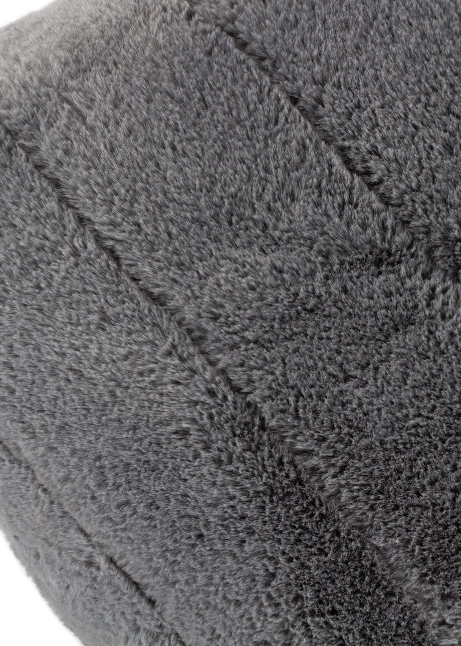 Paoletti Empress Faux Fur Filled Cushion (45cm x 45cm x 8cm)