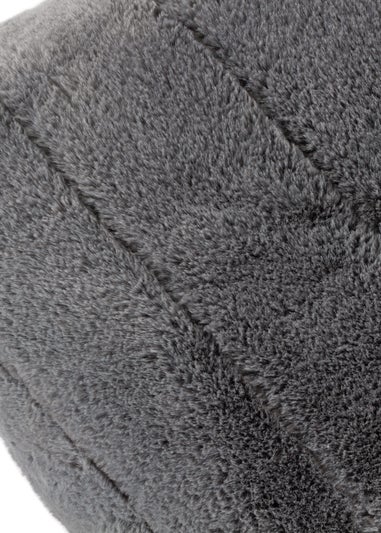 Paoletti Empress Faux Fur Filled Cushion (45cm x 45cm x 8cm)