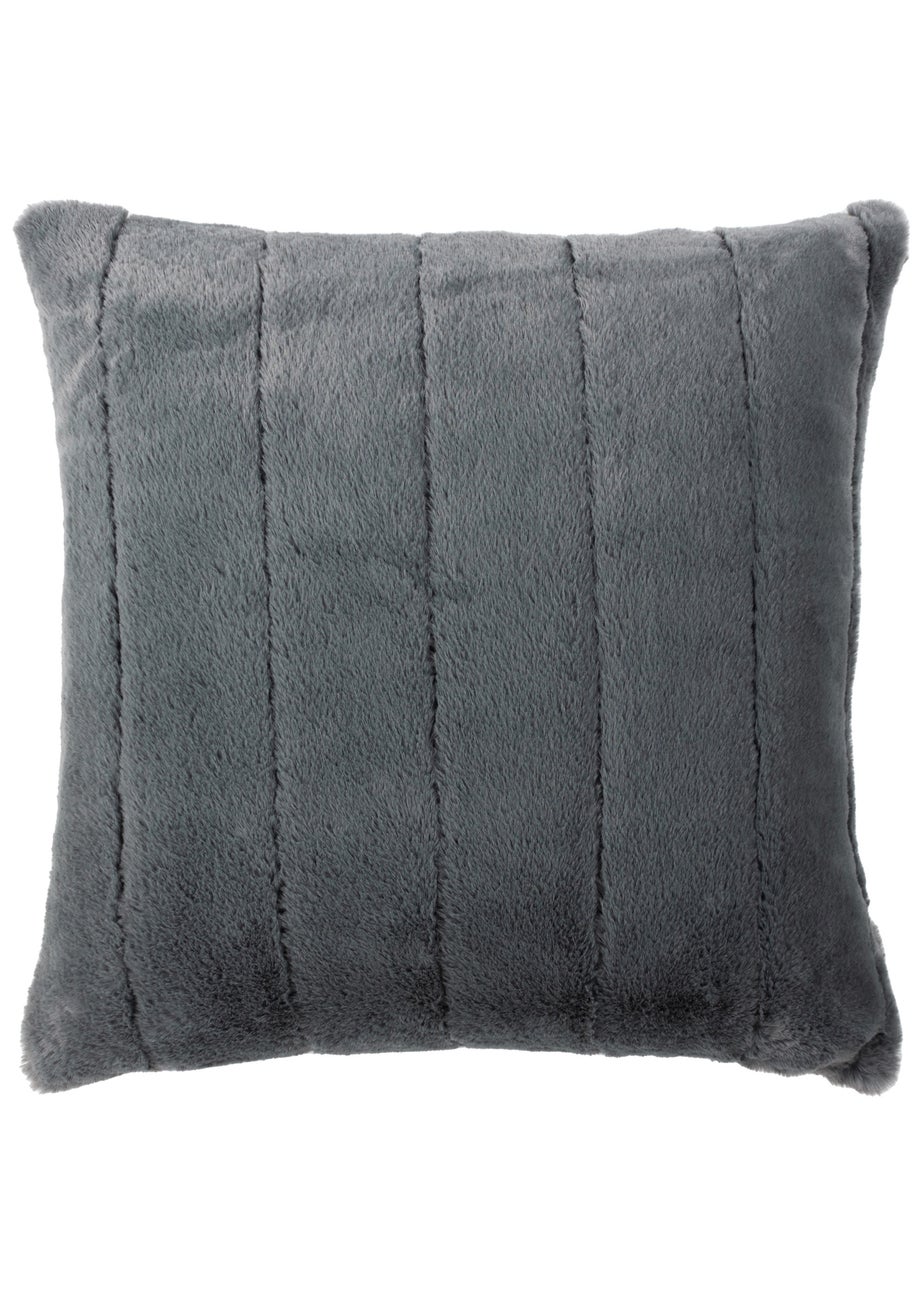 Paoletti Empress Faux Fur Filled Cushion (45cm x 45cm x 8cm)