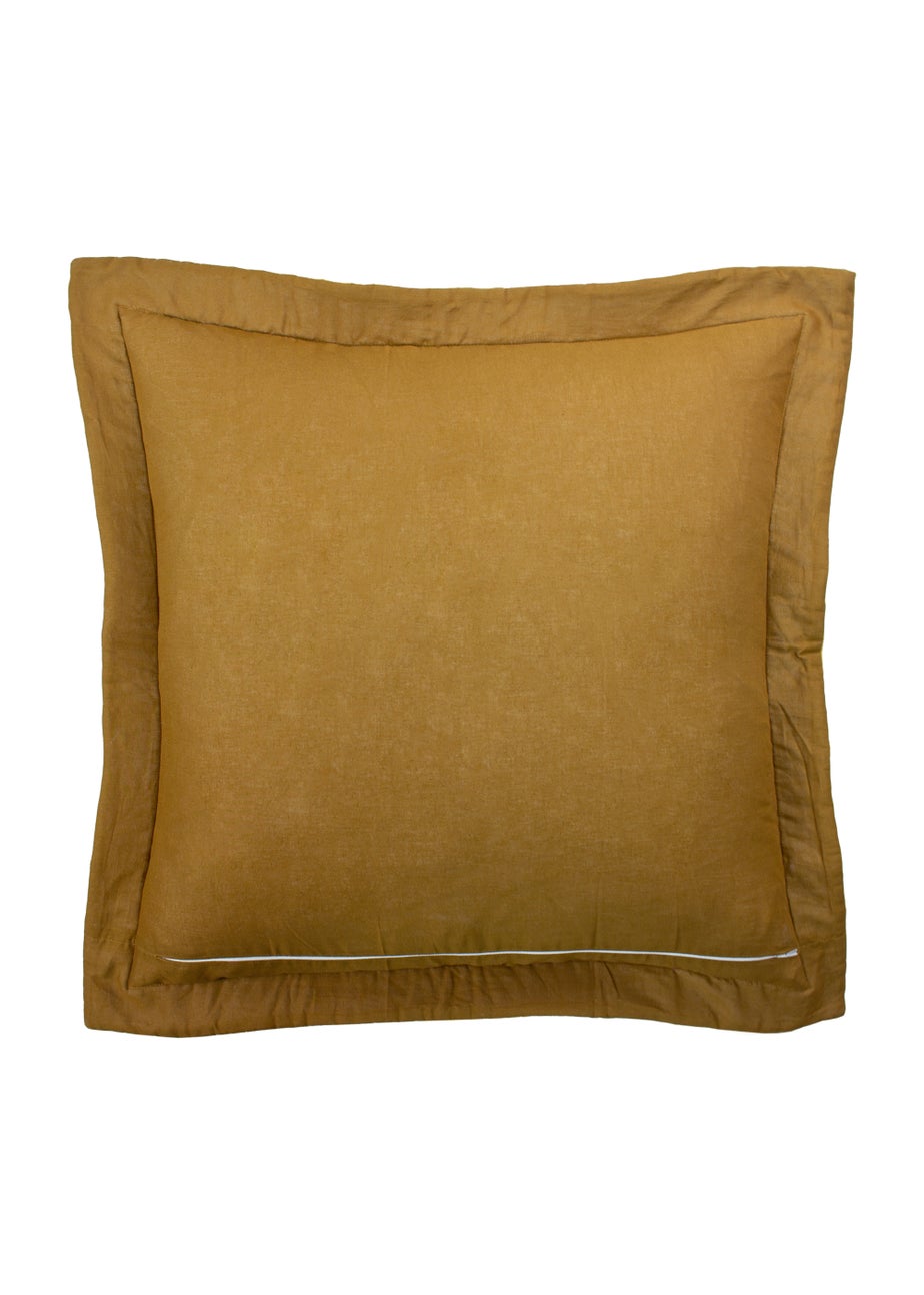 Paoletti Palmeria Quilted Velvet Cushion (60cm x 60cm x 8cm)