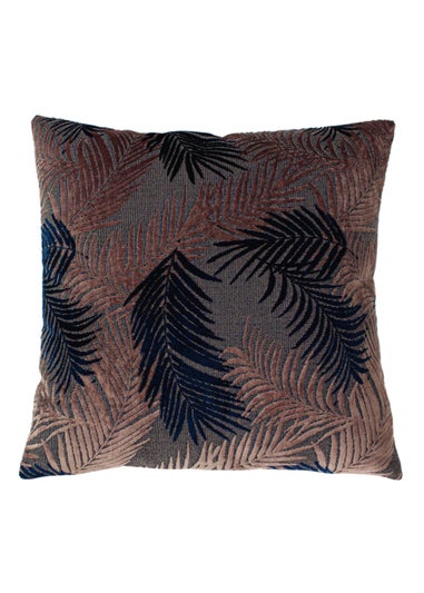 Paoletti Floral Velvet Jacquard Cushion (50cm x 50cm x 8cm)