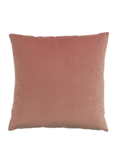 Paoletti Floral Velvet Jacquard Cushion (50cm x 50cm x 8cm)