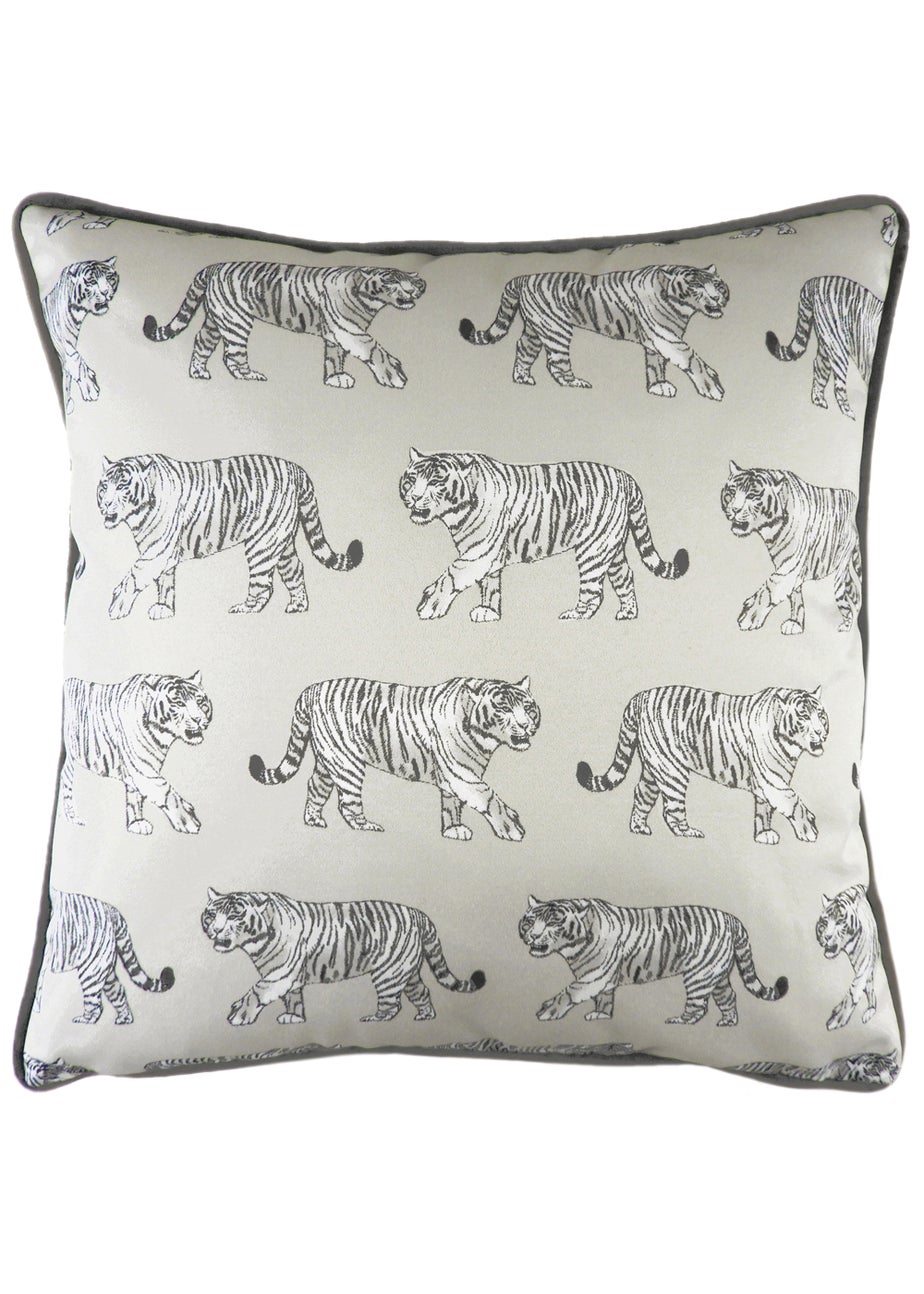 Evans Lichfield Tiger Print Cushion (43cm x 43cm x 8cm)