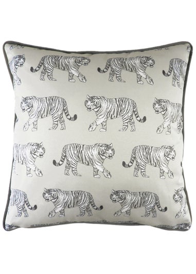 Evans Lichfield Tiger Print Cushion (43cm x 43cm x 8cm)