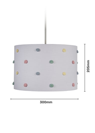 Glow Pom Pom White Shade (20cm x 30cm)