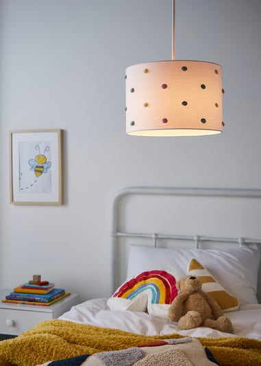 Glow Pom Pom White Shade (20cm x 30cm)