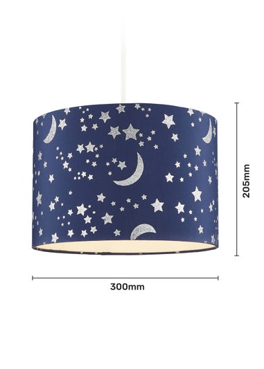 Glow Moon & Stars Blue Shade (20cm x 30cm)