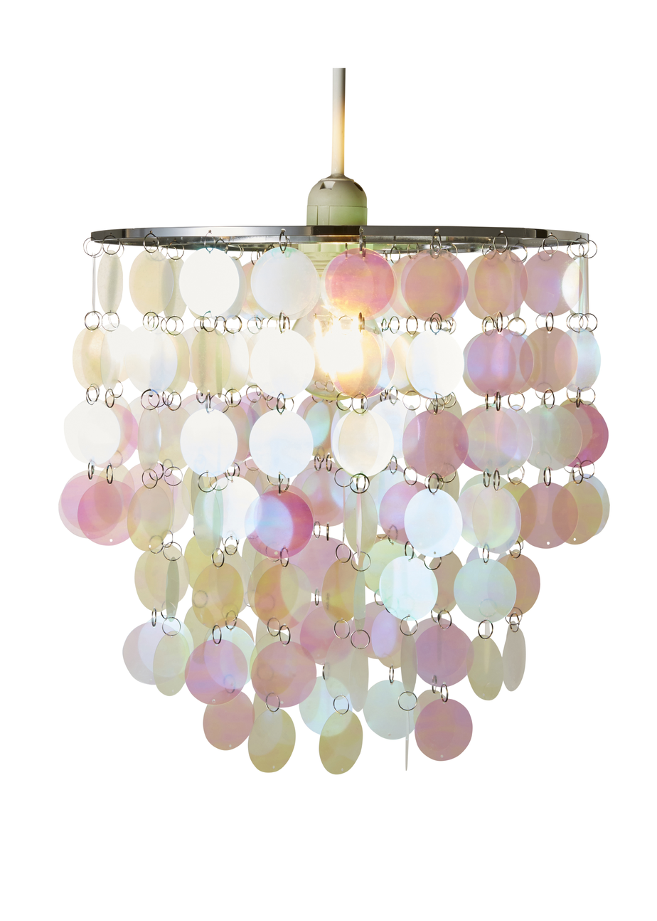 Glow Disc Iridescent Easyfit Pendant (32cm x 32cm)