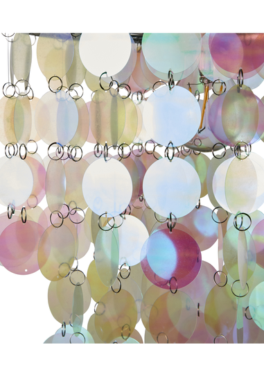 Glow Disc Iridescent Easyfit Pendant (32cm x 32cm)