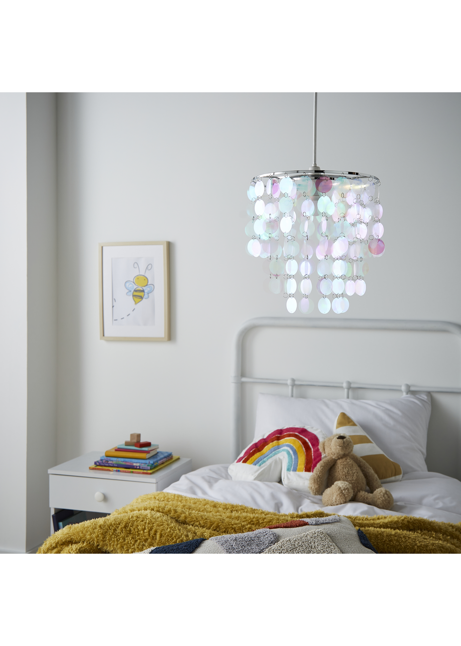 Glow Disc Iridescent Easyfit Pendant (32cm x 32cm)