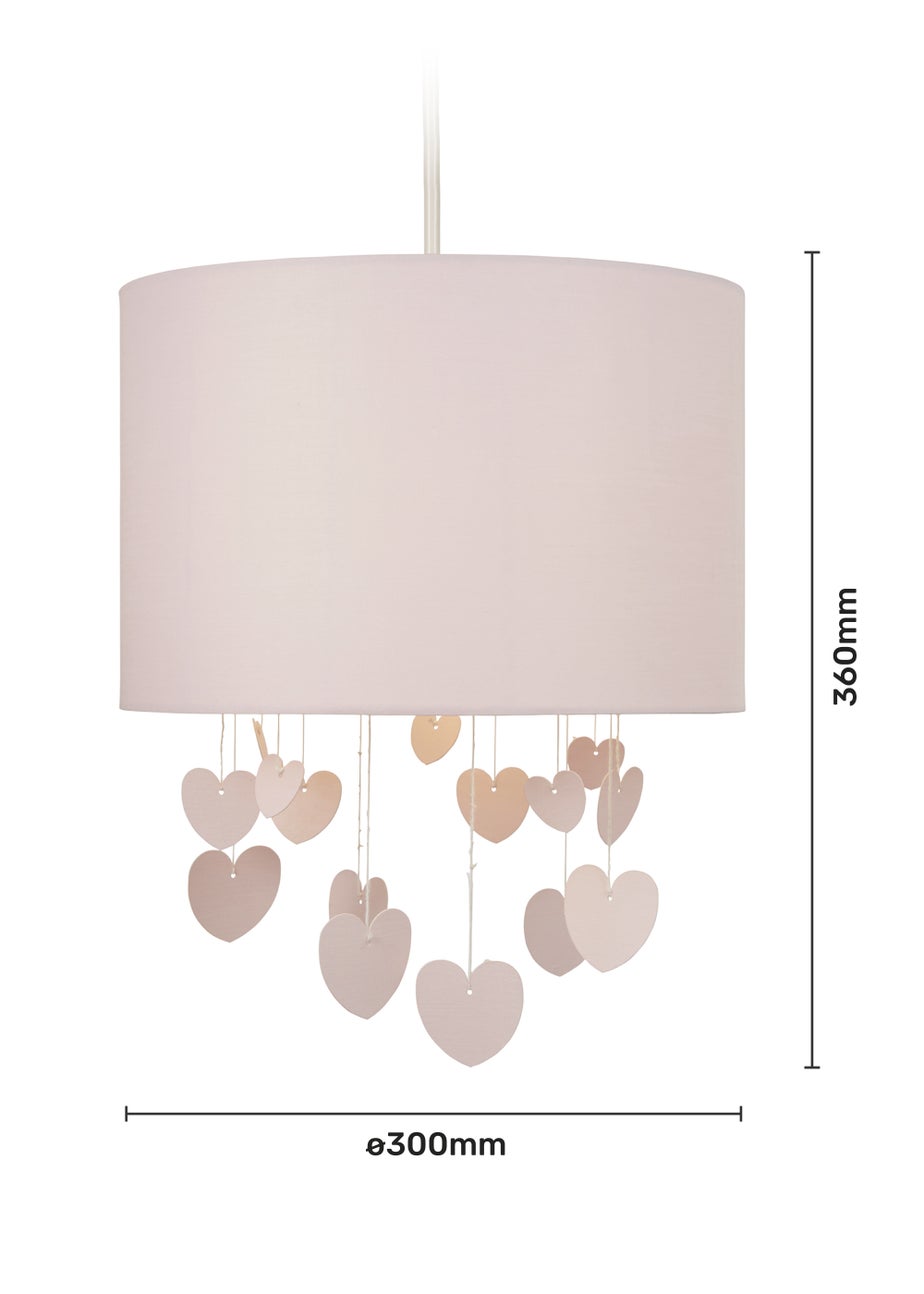 Glow Hearts Pink Mobile Shade (36cm x 30cm)