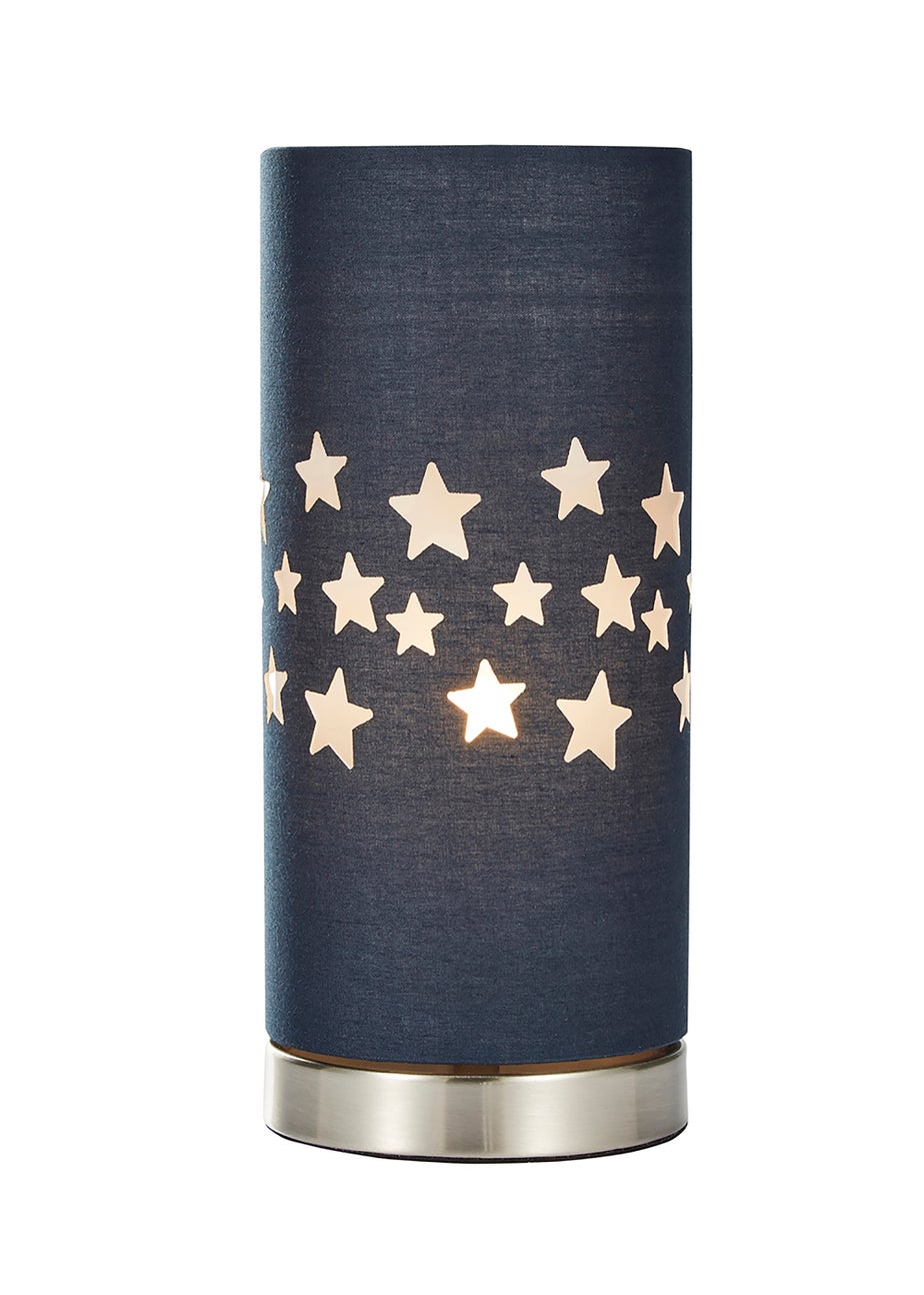 Glow Stars Blue Table Lamp (26cm x 12cm)