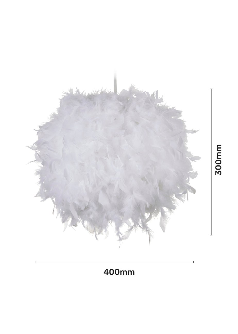Glow Feather Shade White (30cm x 40cm)