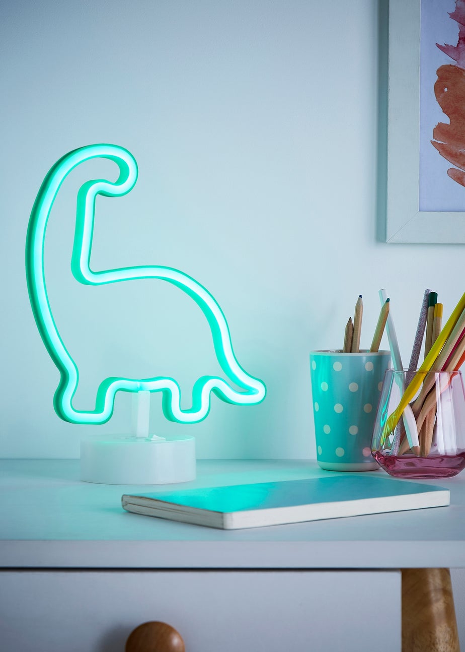 Glow Dinosaur Green Neon Light (28.5cm x 24.5cm)
