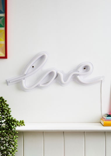 Glow Love Neon Wall Light (18cm x 45cm)