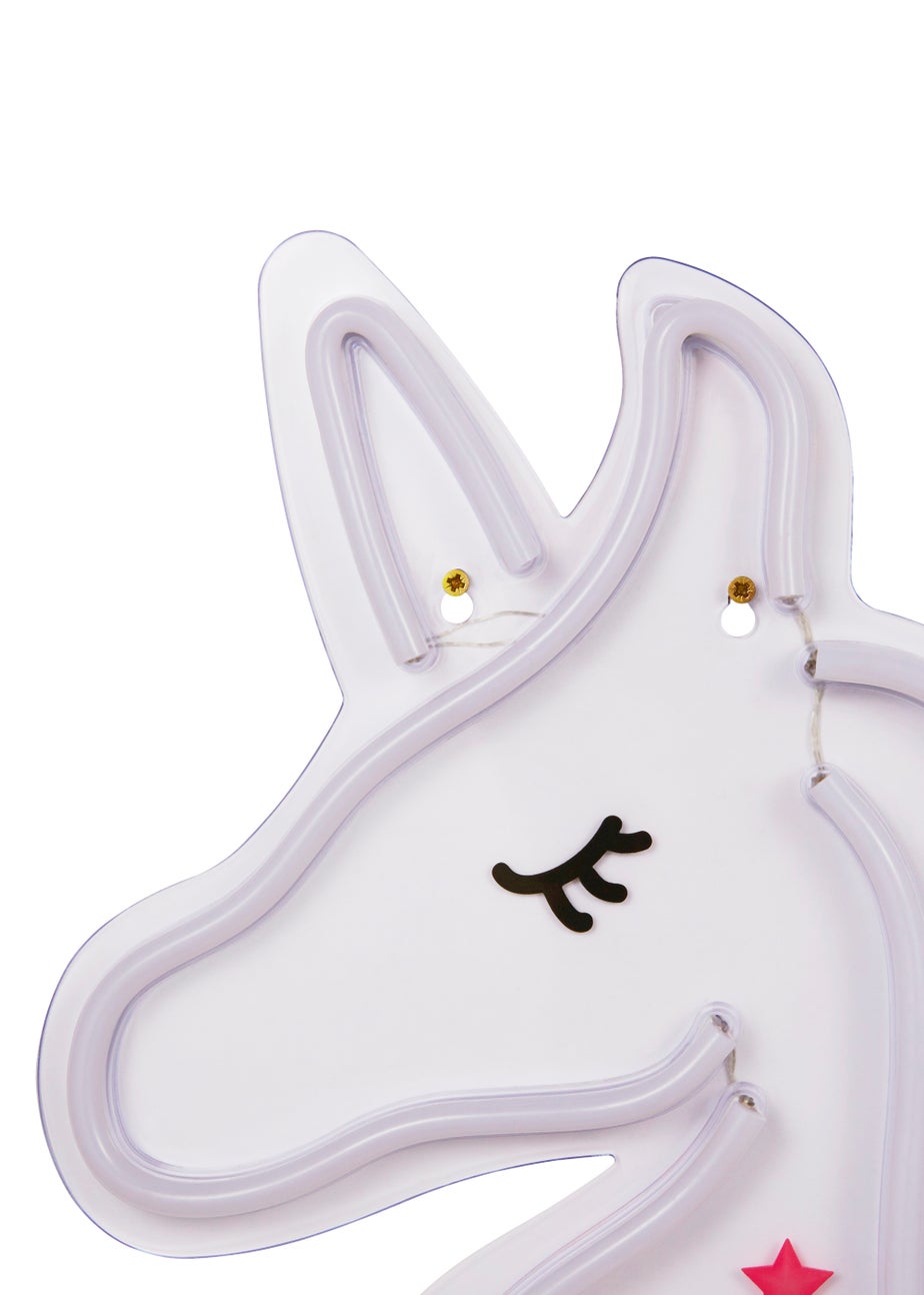 Glow Unicorn Neon Wall Light (33cm x 32cm)