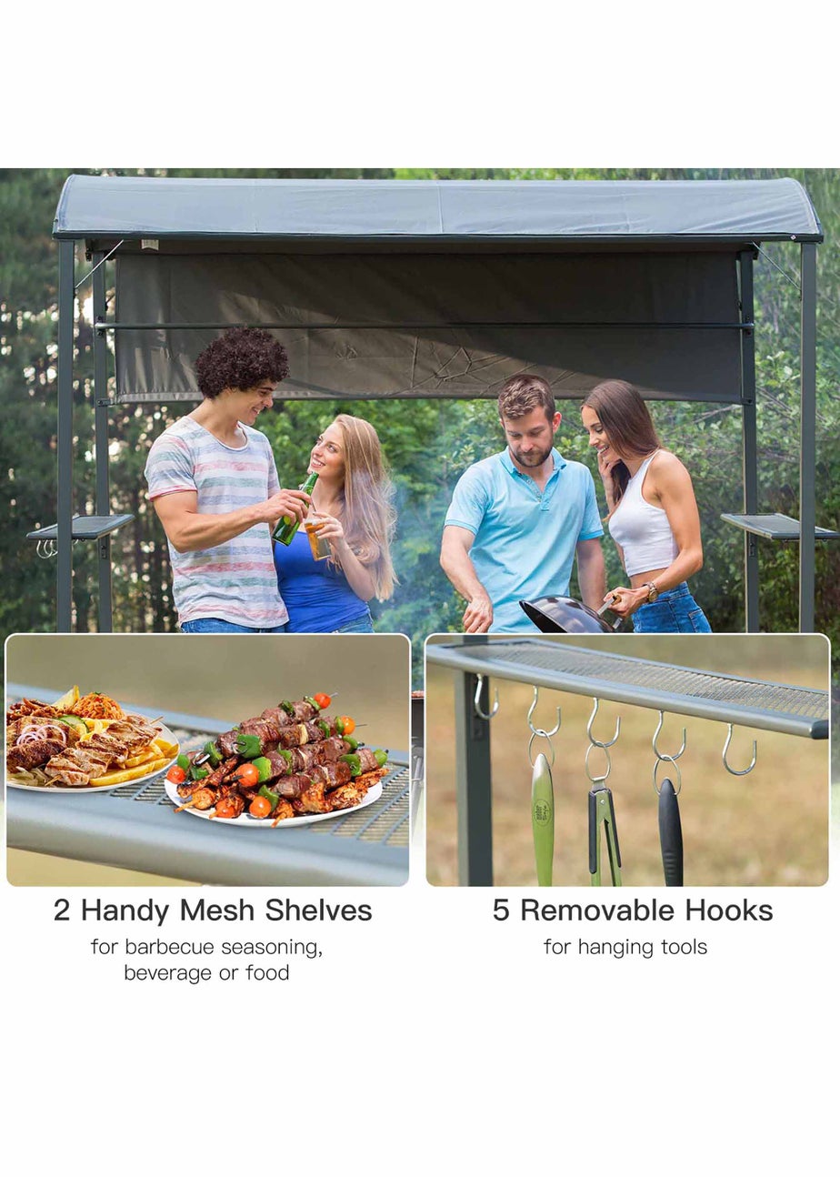 Outsunny Garden BBQ Grill Gazebo (216cm x 138cm x 218cm)