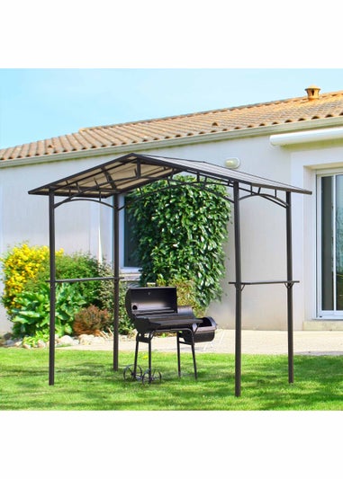 Outsunny Garden BBQ Protective Gazebo (8ft x 5ft)
