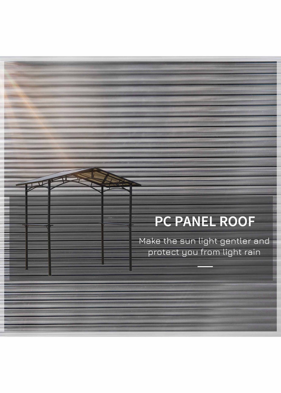 Outsunny Garden BBQ Protective Gazebo (8ft x 5ft)
