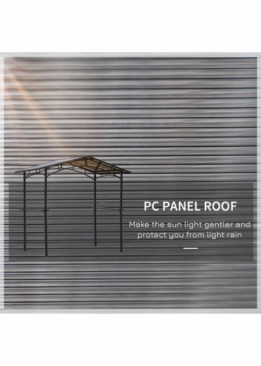 Outsunny Garden BBQ Protective Gazebo (8ft x 5ft)