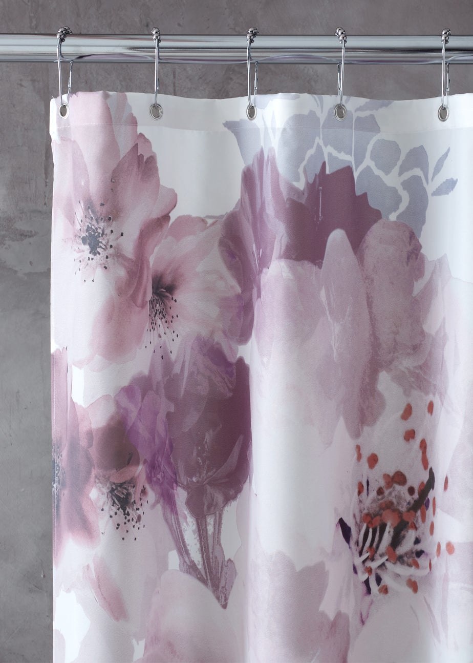 Catherine Lansfield Dramatic Floral Shower Curtain